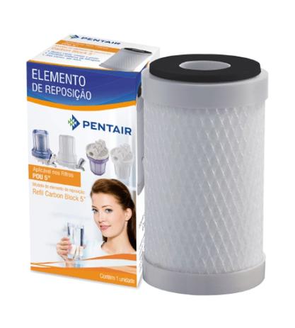 Refil Carbon Block P/ Bebedouros e Pias 5 Polegadas 5 Micras - Pentair Menor preço em Refil Carbon Block P/ Bebedouros e Pias 5 Polegadas 5 Micras - Pentair