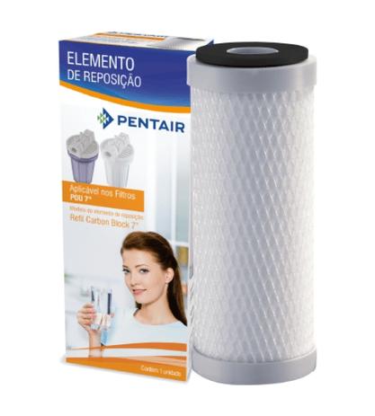Refil Carbon Block P/ Bebedouros e Pias 7 Polegadas 5 Micras - Pentair Menor preço em Refil Carbon Block P/ Bebedouros e Pias 7 Polegadas 5 Micras - Pentair
