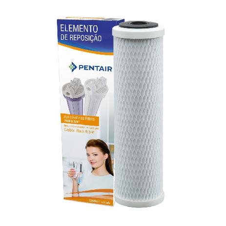 Refil Carbon Block P/ Bebedouros e Pias 9 3/4 Polegadas 5 Micras - Pentair Menor preço em Refil Carbon Block P/ Bebedouros e Pias 9 3/4 Polegadas 5 Micras - Pentair