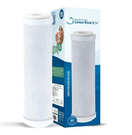 Refil Carbon Block Para Filtro 9 Com TNT/Sem Rosca - 1020 - Planeta água Menor preço em Refil Carbon Block Para Filtro 9 Com TNT/Sem Rosca - 1020 - Planeta água