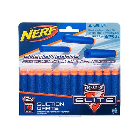 Refil com 12 Dardos Nerf Elite Sucção A5334 Hasbro Menor preço em Refil com 12 Dardos Nerf Elite Sucção A5334 Hasbro