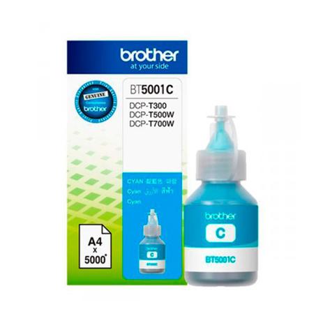 Refil de tinta BT-5001C InkTank Brother DCP-T300 T700W T500W MFC-T810W Menor preço em Refil de tinta BT-5001C InkTank Brother DCP-T300 T700W T500W MFC-T810W