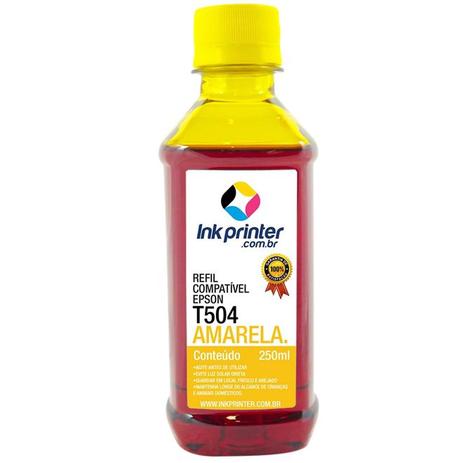 Refil de Tinta Compatível InkPrinter Amarelo para Impressora Epson L4160 ( T504 - 250ml) é boa?