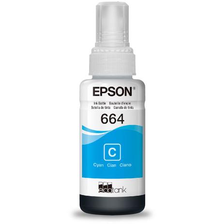 Refil de Tinta Epson Ciano - L110/L200/L210/L355/L555 Menor preço em Refil de Tinta Epson Ciano - L110/L200/L210/L355/L555