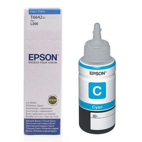 Refil de Tinta EPSON L110/L200/L355/L555 T664220 Ciano Menor preço em Refil de Tinta EPSON L110/L200/L355/L555 T664220 Ciano