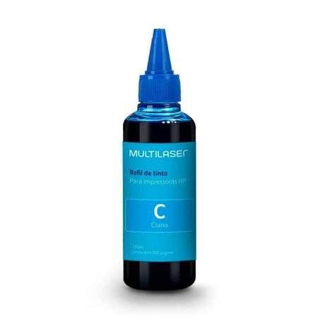 Refil de Tinta HP Multilaser Ciano, RF002, Jato de Tinta Menor preço em Refil de Tinta HP Multilaser Ciano, RF002, Jato de Tinta