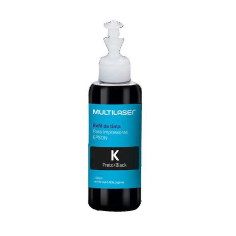 Refil De Tinta para impressora Epson Preto Multilaser RF005 100ml Menor preço em Refil De Tinta para impressora Epson Preto Multilaser RF005 100ml