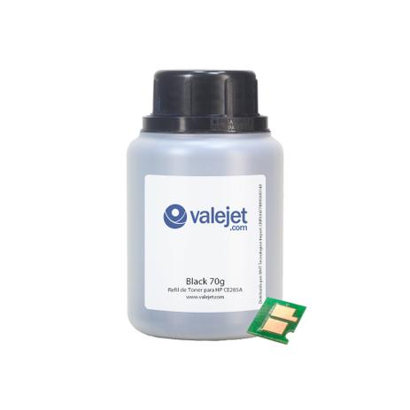 Refil de Toner e Chip para HP CE285A P1102 M1212 70g - Valejet Menor preço em Refil de Toner e Chip para HP CE285A P1102 M1212 70g - Valejet
