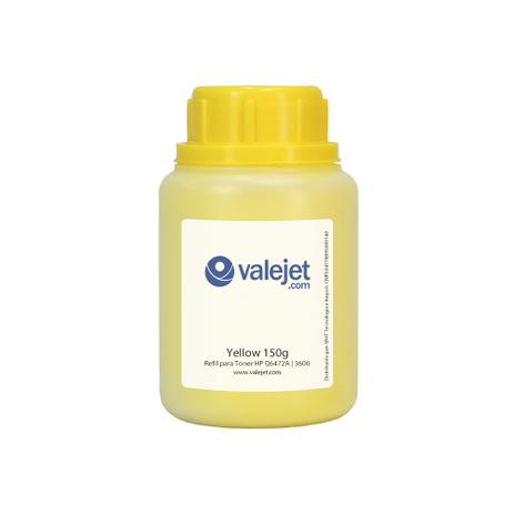 Refil de Toner para HP Q6472A 3600 3800 Yellow 150g - Valejet Menor preço em Refil de Toner para HP Q6472A 3600 3800 Yellow 150g - Valejet