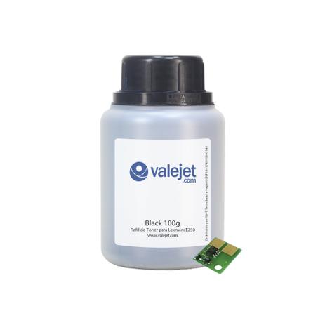 Refil de Toner para Lexmark E250 E350 + Chip Lexmark 3.5k - Valejet Menor preço em Refil de Toner para Lexmark E250 E350 + Chip Lexmark 3.5k - Valejet