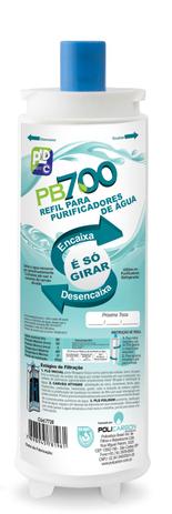 Refil Filtro Policarbon PB700 Para Purificador Água Master Frio Rótulo Azul 22,5mm Menor preço em Refil Filtro Policarbon PB700 Para Purificador Água Master Frio Rótulo Azul 22,5mm