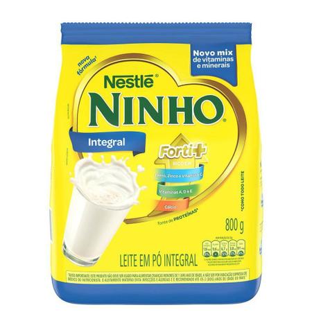 Refil leite em pó integral ninho forti+ 800g nestlé Menor preço em Refil leite em pó integral ninho forti+ 800g nestlé