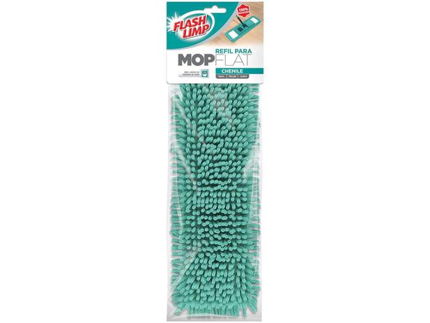 Refil Mop FlashLimp - Flat Chenile Menor preço em Refil Mop FlashLimp - Flat Chenile