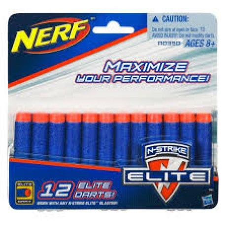 Refil Nerf Elite 12 Dardos A0350 - Hasbro Menor preço em Refil Nerf Elite 12 Dardos A0350 - Hasbro