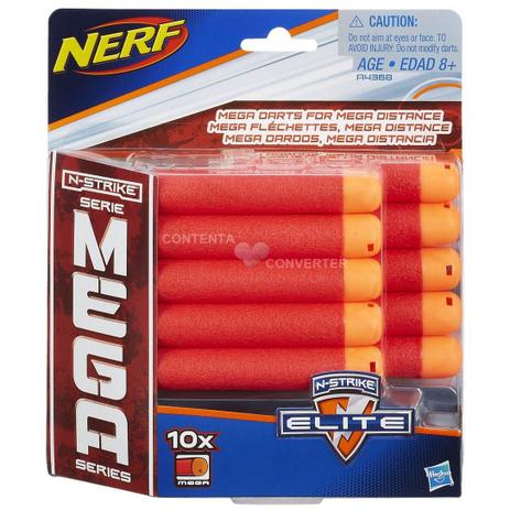 Refil Nerf N Strike Mega 10 Dardos - A4368 - Hasbro Menor preço em Refil Nerf N Strike Mega 10 Dardos - A4368 - Hasbro