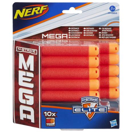 Refil Nerf N-Strike Mega - 10 Dardos - Hasbro Menor preço em Refil Nerf N-Strike Mega - 10 Dardos - Hasbro