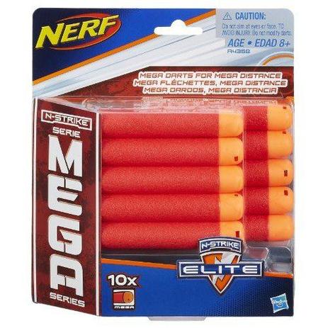 Refil NERF N-STRIKE Mega Dardos com 10 Hasbro A4368 9519 Menor preço em Refil NERF N-STRIKE Mega Dardos com 10 Hasbro A4368 9519