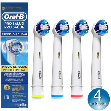 Refil Escova Elétrica Pro-Saúde Precision Clean 4 Unidades, Oral B