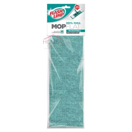 Refil para Mop Flat Microfibra Flash Limp Menor preço em Refil para Mop Flat Microfibra Flash Limp