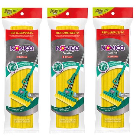 Refil Para Rodo Sekito Zig Zag Bettanin 27 Cm Kit Com 3 Unidades - Vendasshop utensilios de limpeza Menor preço em Refil Para Rodo Sekito Zig Zag Bettanin 27 Cm Kit Com 3 Unidades - Vendasshop utensilios de limpeza
