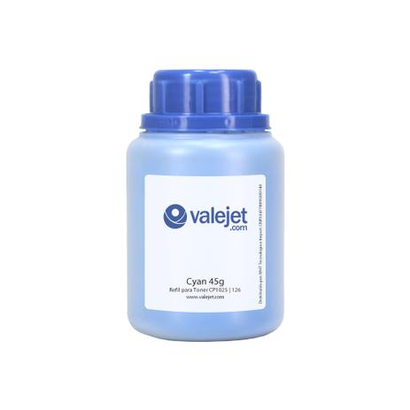 Refil para Toner HP CP1025 CE311A M175NW 126 Cyan 45g - Valejet Menor preço em Refil para Toner HP CP1025 CE311A M175NW 126 Cyan 45g - Valejet