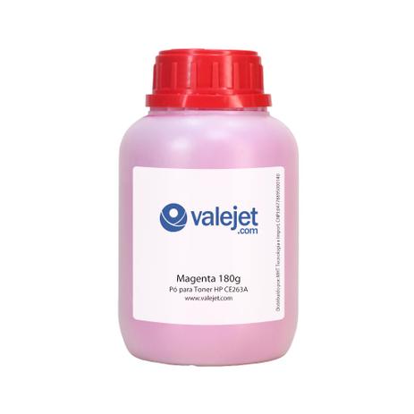 Refil para Toner HP CP4025 CE263A 647A Magenta 180g Valejet Menor preço em Refil para Toner HP CP4025 CE263A 647A Magenta 180g Valejet