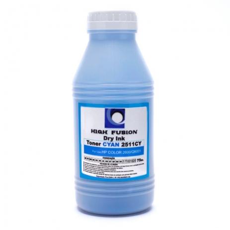 Refil Pó Toner 55Gr High Fusion Cyan HF2521 P/ Hp Color Cc531 Ce411 Cf381 Cf411 Cf411a Menor preço em Refil Pó Toner 55Gr High Fusion Cyan HF2521 P/ Hp Color Cc531 Ce411 Cf381 Cf411 Cf411a