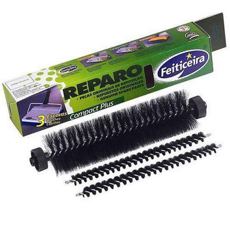 Refil Reparo Vassoura Feiticeira Kit com 3 Escovas Original Menor preço em Refil Reparo Vassoura Feiticeira Kit com 3 Escovas Original