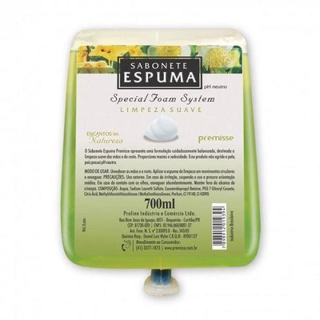 Refil Sabonete Espuma Encanto da Natureza 700ML Premisse C10200 Menor preço em Refil Sabonete Espuma Encanto da Natureza 700ML Premisse C10200