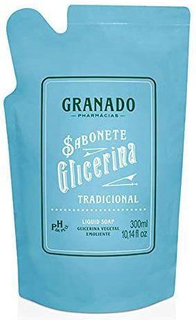 Refil Sabonete Líquido Granado Glicerina Tradicional 300ml Menor preço em Refil Sabonete Líquido Granado Glicerina Tradicional 300ml