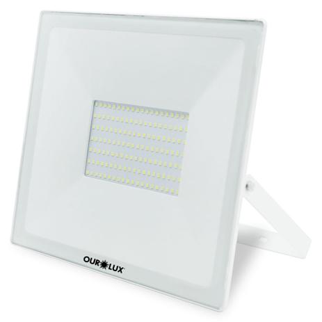 Refletor 100w SuperLED Slim Branco 03266 Ourolux Menor preço em Refletor 100w SuperLED Slim Branco 03266 Ourolux