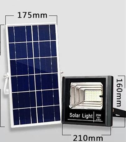 Refletor 25w Ip67 Preto Branco Frio Painel Solar C/ Controle - Kk Menor preço em Refletor 25w Ip67 Preto Branco Frio Painel Solar C/ Controle - Kk