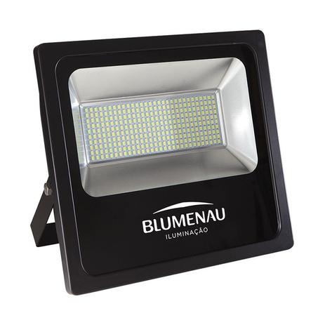 Refletor Blumenau Led Slim Preto 150W Bivolt Menor preço em Refletor Blumenau Led Slim Preto 150W Bivolt