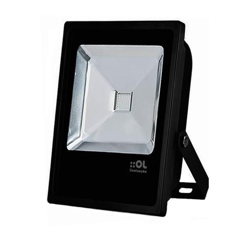 Refletor de Led 10W Luz Branca IP65 Preto Bivolt OL Iluminação Menor preço em Refletor de Led 10W Luz Branca IP65 Preto Bivolt OL Iluminação