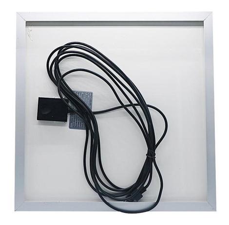 Refletor Energia Solar Placa 50w Sensor Bateria holofote Luminaria ultra led completo - Economia Solar