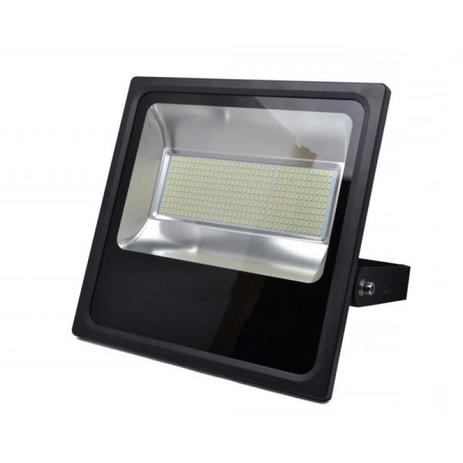 Refletor Holofote Led Slim SMD 150W Branco Frio Preto - Kit Led Menor preço em Refletor Holofote Led Slim SMD 150W Branco Frio Preto - Kit Led
