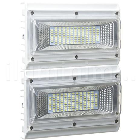 Refletor Holofote MicroLED Industrial 100W Branco Frio - Iluminim led Menor preço em Refletor Holofote MicroLED Industrial 100W Branco Frio - Iluminim led