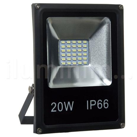 Refletor Holofote MicroLED Slim 20W Branco Frio - Iluminim led Menor preço em Refletor Holofote MicroLED Slim 20W Branco Frio - Iluminim led