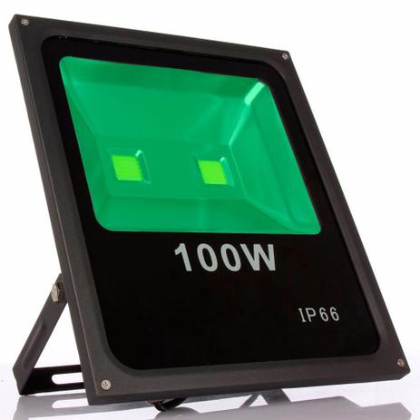 Refletor Led 100W VERDE Uso Externo - Kit led Menor preço em Refletor Led 100W VERDE Uso Externo - Kit led