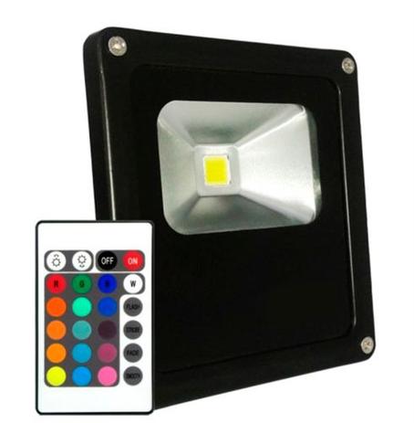 Refletor Led 10W RGB Uso Externo - Kit Led Menor preço em Refletor Led 10W RGB Uso Externo - Kit Led