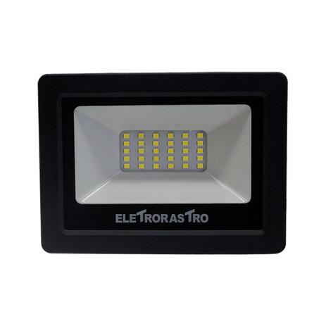 Refletor LED 20W Luz Branca 127V Eletrorastro Menor preço em Refletor LED 20W Luz Branca 127V Eletrorastro
