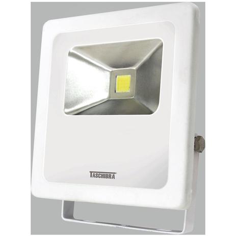 Refletor Led 30W Luz Verde Taschibra Branco Menor preço em Refletor Led 30W Luz Verde Taschibra Branco