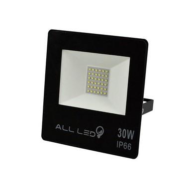 Refletor led all led ip66 30w 2700 lumens 3000k Menor preço em Refletor led all led ip66 30w 2700 lumens 3000k