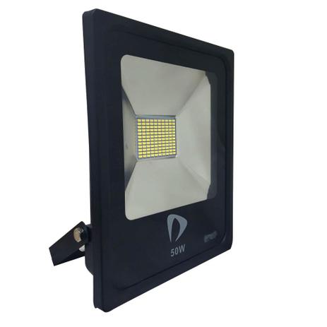 Refletor Led COB 50W Branco Frio Uso Externo - Kit led Menor preço em Refletor Led COB 50W Branco Frio Uso Externo - Kit led