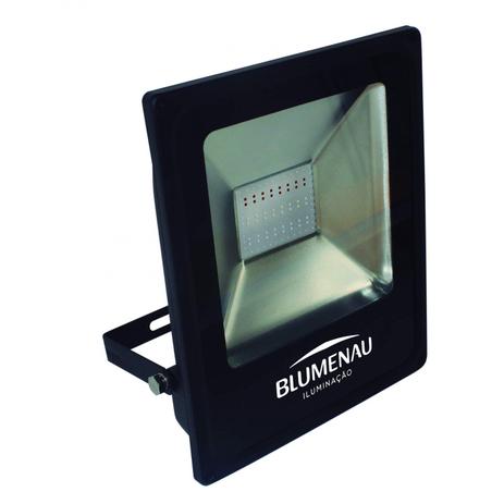 Refletor LED em Alumínio 50W Slim Blumenau Preto Menor preço em Refletor LED em Alumínio 50W Slim Blumenau Preto