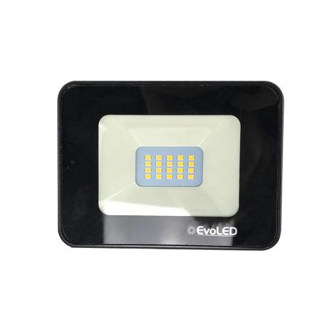 Refletor led preto 10w 100-240v 5700k - Evoled Menor preço em Refletor led preto 10w 100-240v 5700k - Evoled