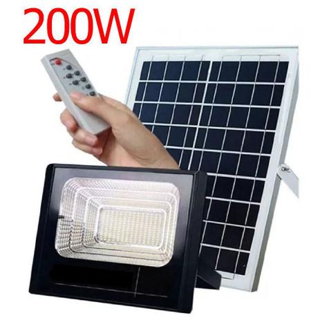 Refletor Solar 200w Luminária Energia Holofote Led Bateria sensor Iluminacao - Economia Solar Menor preço em Refletor Solar 200w Luminária Energia Holofote Led Bateria sensor Iluminacao - Economia Solar
