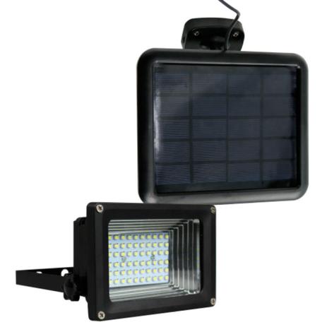 Refletor solar 60 leds com luz branca 6000K - Ecoforce Menor preço em Refletor solar 60 leds com luz branca 6000K - Ecoforce