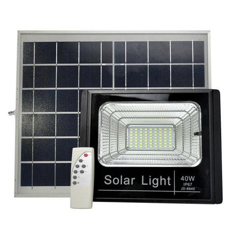 Refletor Solar Led Holofote 40W Branco Frio - Foyu Menor preço em Refletor Solar Led Holofote 40W Branco Frio - Foyu