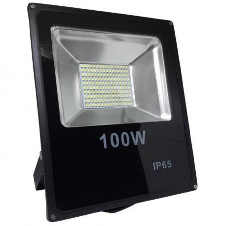 Refletor Super Led Slim SMD 100W Branco Bivolt - Kit led Menor preço em Refletor Super Led Slim SMD 100W Branco Bivolt - Kit led